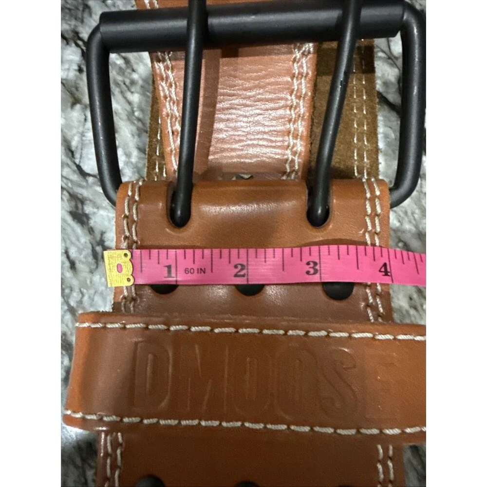 Lrg-DMoose Fitness Weight Lifting Belt for Lower Back Support 5mm Thick Genuine